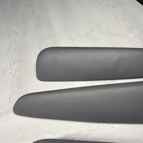 01-06 BMW OEM E46 M3 Coupe Trim Armrest Pads Set Gray Grey 8238622 *Notes*