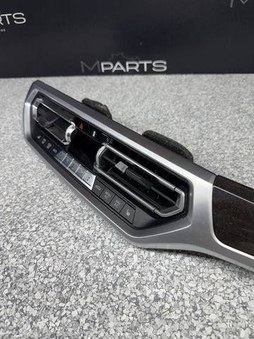 OEM BMW G20 M340 Central Console Dash Panel Wood Oak Interior Trim Set