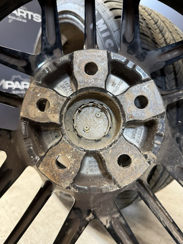 NISSAN GTR R35 FRONT & REAR SET ALLOY WHEELS RIMS BLACK OEM STAGGERED