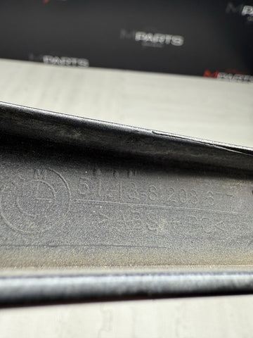 1999-06 BMW E46 325 330 M3 LEFT DRIVER HEADLIGHT LOWER TRIM CARBON BLACK 8208677