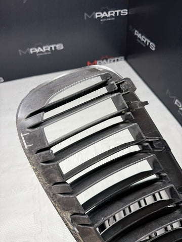 Gloss Black Front Kidney Grilles Grills 2004-2010 BMW E63 E64 645Ci 650i M6