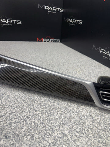 20-26 BMW F96 X6M Carbon Fiber Dash Panel Center Air Vent Bezel Trim