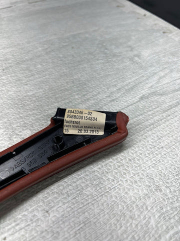 08-13 BMW E92 E93 M3 Door Panel Grab Handle Right Passenger Fox Red 6962584
