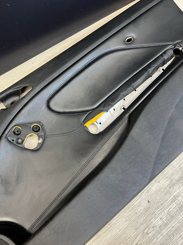 01-06 BMW E46 M3 PASSENGER RIGHT SIDE DOOR PANEL CARD BLACK OEM