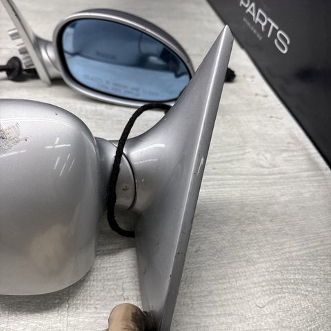 01-06 BMW E46 M3 Side View Door Mirrors Pair Titanium Silver