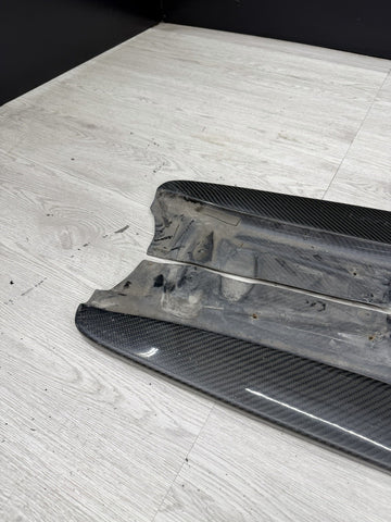 BMW E92 E93 M3 08-13 Carbon Fiber Side Skirt Extension Splitters