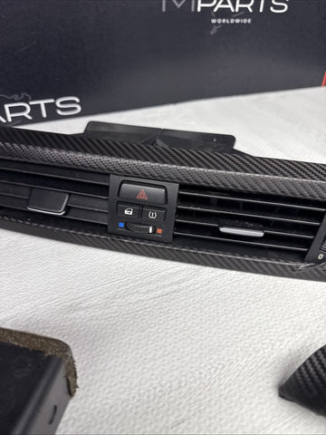 08-13 BMW E92 E93 M3 Interior Trim Set Carbon Leather Carbon Fiber Wrapped