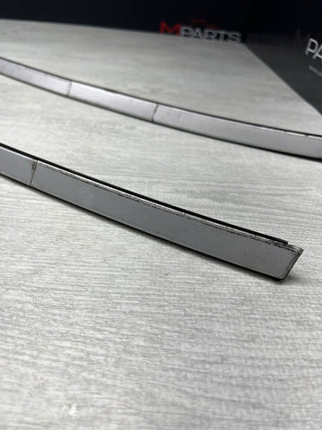 BMW E46 330CI M3 325CI Roof Rails Moldings Trims Titanium Silver Pair Coupe OEM