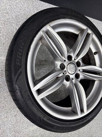 OEM BMW F10 F13 Front Wheel Rim 19x8.5 ET33 M Double Spoke Style 351 Silver