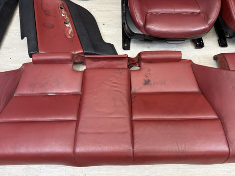 01-06 BMW E46 M3 Coupe Interior Heated Seats & Panels Imola Red