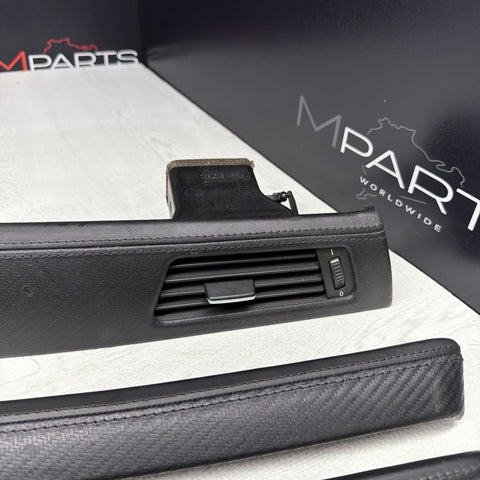 08-13 BMW E92 E93 M3 Interior Trim Set Carbon Leather OEM *Scuffs*