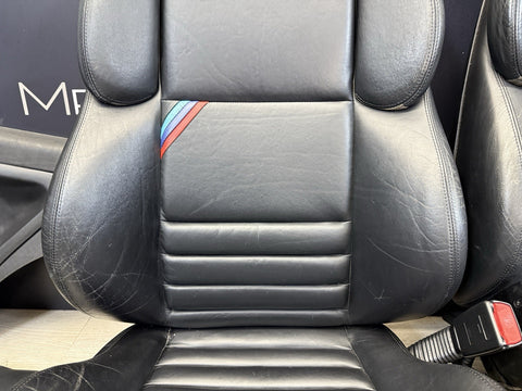 95-99 BMW E36 M3 COUPE SPORT VADER SEATS BLACK LEATHER OEM SET