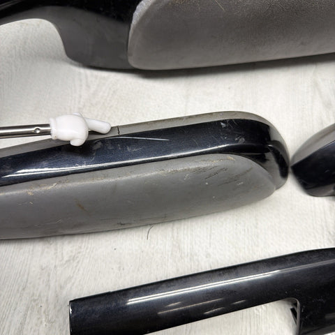 01-06 BMW E46 M3 Convertible Interior Armrests Trim Set Piano Black *Notes*