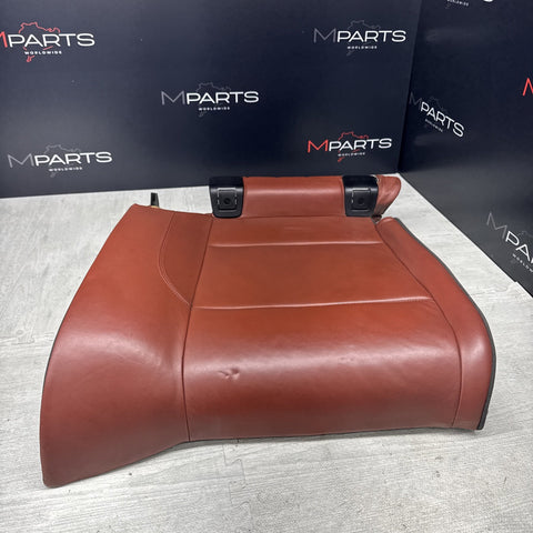 08-13 BMW E93 M3 Coupe Right Passenger Rear Seat Bottom Bench Fox Red Leather
