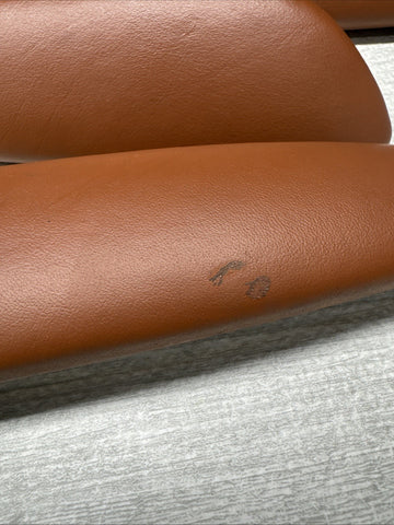 01-06 BMW E46 M3 Convertible Door Upper Arm Rest Armrest Pads Cinnamon *Damaged*