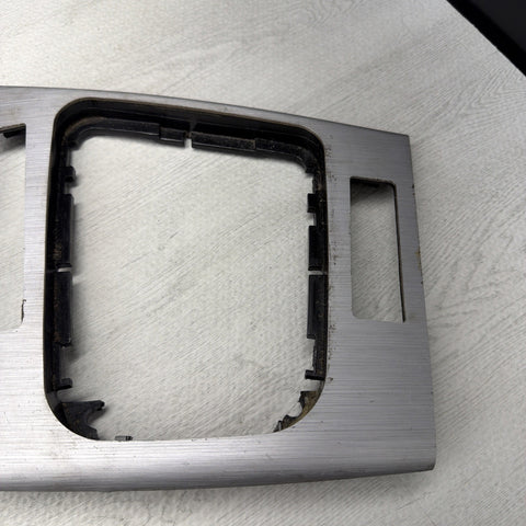 01-06 BMW E46 M3 Convertible Interior Center Shift Shifter Trim Brushed Aluminum