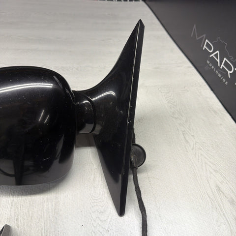 01-06 BMW E46 M3 Side View Door Mirrors Pair Jet Black *Notes*