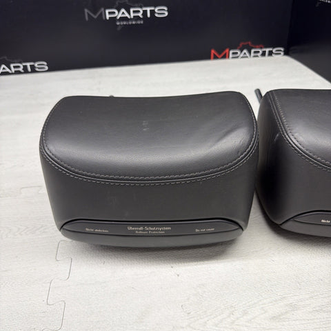 2001-2006 BMW E46 M3 Convertible Black Rear Headrests Head Rests Pair