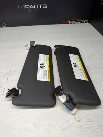 15-20 BMW F82 M4 Left & Right Interior Sun Visor Pair Black OEM