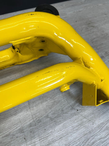 01-06 BMW E46 M3 REAR SUSPENSION SUBFRAME AXLE CARRIER CRADLE YELLOW