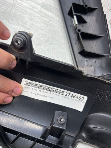 BMW 01-06 E46 325 330 M3 OEM Convertible Rear Top Lateral Trims Panels Black