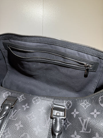 LV Louis Vuitton Keepall Bandoulière 50 Monogram Eclipse Bag