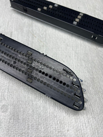 01-06 BMW E46 M3 Left Right Fender Vent Grilles Grills Trims Chrome Genuine OEM