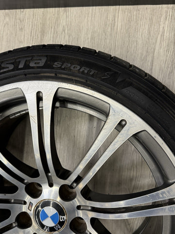 08-13 OEM BMW E90 E92 E93 M3 Rear 19” Wheel Rim Style 220M Silver 19x9.5 ET23