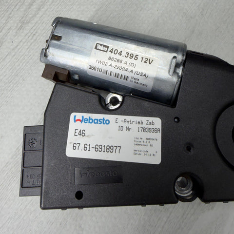 01-06 BMW 3 Series E46 Sunroof Sliding Motor Drive Moving Actuator OEM 6918977