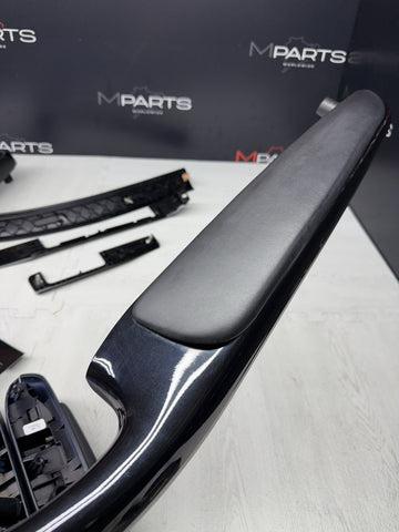 01-06 BMW E46 M3 Coupe Interior Armrests Trim Set Piano Black