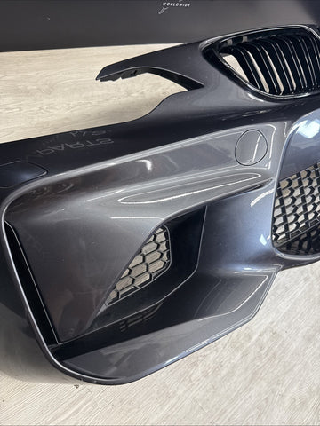 (PICKUP ONLY) 15-18 OEM BMW F87 M2 Non Comp Front Bumper Cover Mineral Grey