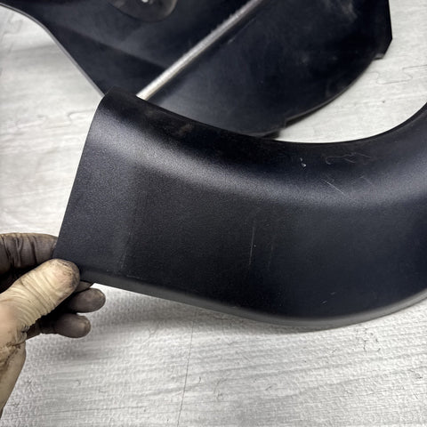 01-06 BMW E46 M3 Left Right Kick Dead Pedals Covers Trims Panels Genuine Black