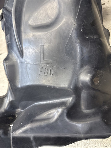 BMW 15-18 F80 M3 Rearward Fender Liner Wheel Splash Shield Front Left Driver OEM