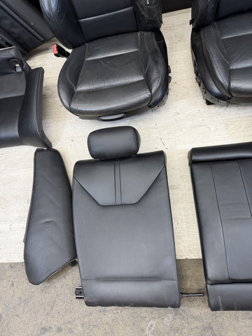 08-13 BMW E92 M3 Coupe Original Novillo Black Interior Seats Complete Heated