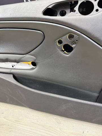 01-06 BMW E46 M3 DRIVER LEFT SIDE DOOR PANEL CARD BLACK OEM