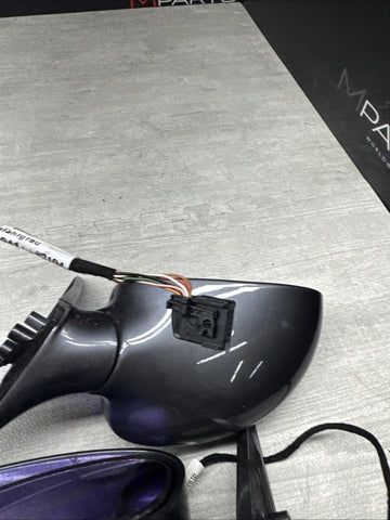 01-06 BMW E46 M3 Side View Door Mirrors Pair Steel Gray  *Notes*