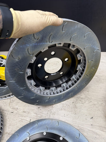 NEW 95-99 BMW E36 M3 BREMBO Big Brake Kit Yellow Calipers Rotors Set Plug Play