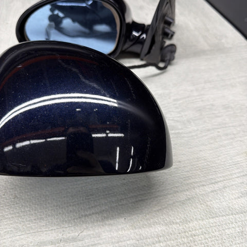 01-06 BMW E46 M3 Side View Door Mirrors Pair Painted Carbon Black *Notes*