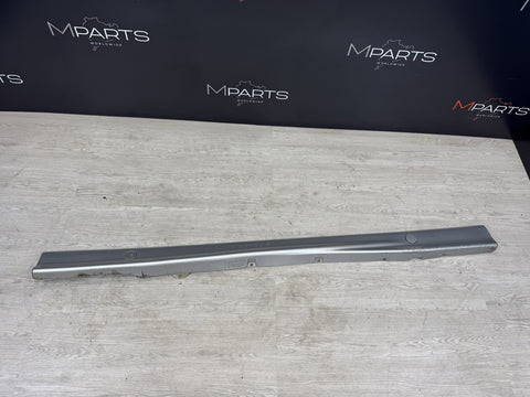 94-99 BMW E36 M3 RIGHT PASSENGER SIDE SKIRT ROCKER MOLDING ARCTIC SILVER