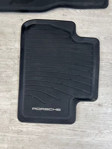 Genuine OEM Porsche 4 Piece All Weather Floor Mats for 2018-2023 Macan