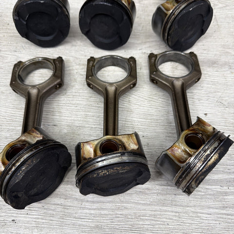 BMW OEM E36 M3 S52 PISTONS CONNECTING RODS SET 11251405702 11241247175