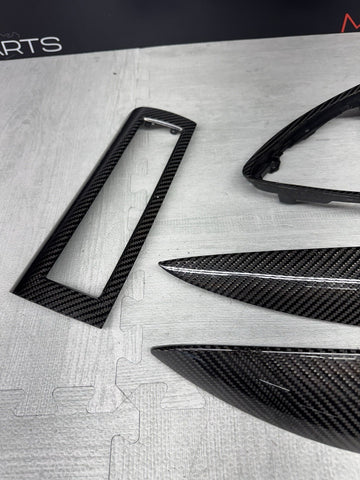 06-07 OEM BMW E63 E64 M6 Front Rear Door Dash Center Console Carbon Trim *Notes*