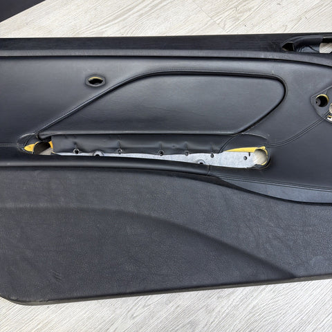 01-06 BMW E46 M3 DRIVER LEFT SIDE DOOR PANEL CARD BLACK OEM