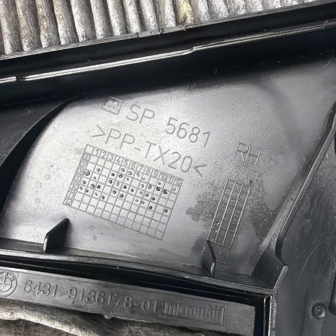 08-13 Bmw E92 M3 Front Right Upper Top Cabin Micro Filter Housing Cover Oem