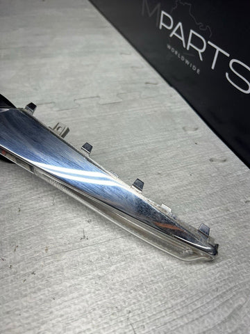 08-13 BMW E92 E93 M3 Front Fender Grilles Side Marker Light Chrome Trims OEM