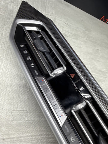 20-25 BMW G06 F96 X6 X6M FRONT CENTER DASH AIR VENTS TRIM CLIMATE PANEL *DAMAGE