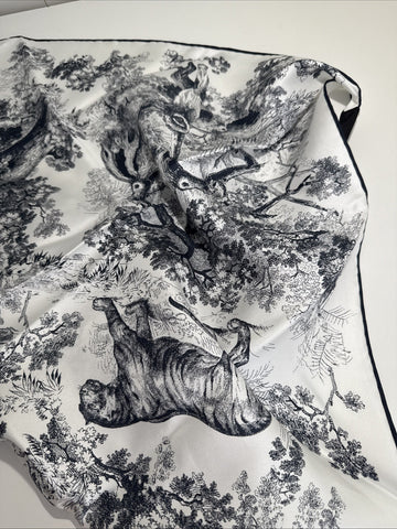 NEW Christian Dior Silk Scarf W Belt 540 Bleu Marine 22JOU120I602