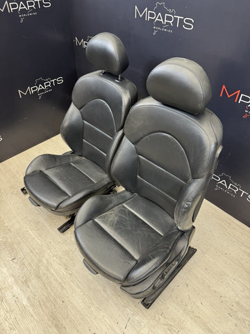 01-06 BMW E46 M3 Coupe Interior Front Seats Black heated Powered *Notes*