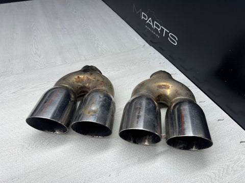 BMW E46 E92 M3 M5 M6 Exhaust Muffler Tips Aftermarket Custom 3”
