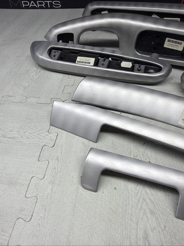 01-06 BMW E46 3 Series M3 Coupe Interior Armrests Trim Set Aluminum *Tab